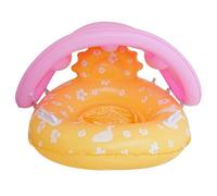 Kids Pool Float - Inflatable Anti Tip Water Seat for Sun Protection Canopy | Safe Floating Ring with Swimming Pool Beach Lake, Anti Tip Design, Outdoor Summer Play for Travel Backyard Fun, 54x54x50cm