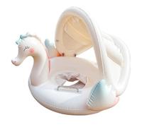 Kids Pool Float, Inflatable Canopy, Versatile Pp Build, Safe Swimming Ring Foldable Design, materiale durevole, per feste di casa, 70 x 74 cm