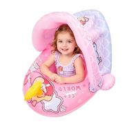 Kids Pool Float - Sun Protection Inflatable Water Raft With Canopy