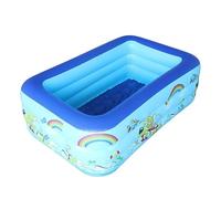Kids Pool Inflatable | Small Inflatable Pool | Rectangle Safe Landing Pools | For Students Parents Boys Children Backyard Preschool Birthday Party Apartment