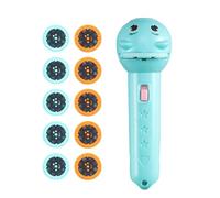 Kids Projector Toy - 80 Patterns Slide Disc Handheld Lamp, 10 Discs Educational Shadow Play Night Light For Boys Girls Learning Fun | Creative Visual Learning Support, Imagination Development, Interac