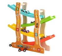 Kids Race Circuit - Speed Car Set for Endless Fun | ABS Construction with 4 Layer Elevated Track, Interactive Loop and Launch Ramp, Race Track Car and Girls Building Skills