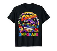 Kids Ready To Crush Third Grade Monster Truck Back To School Maglietta