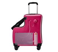 Kids Ride On Mature - Passions A 3 Cifre Blocca I Bambini Nei Bagagli Da Viaggio, Bagagli Per Bambini Piccoli In | Caso Da 20 Pollici Con Cinture Di Sicurezza, Manubrio, Pedali, Ruote Silent, rosa