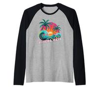 Kids Riviera Maya Vacation Trip Matching Tutte Le Ragazze Maglia con Maniche Raglan