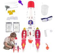 Kids Rocket, Space Toy, STEM Science Kit, Interactive Design, Educational Build, Colorful Parts, Skill Development, Safe and Easy to Use, Creative Play, Preschool, Learning Use, (ABS)