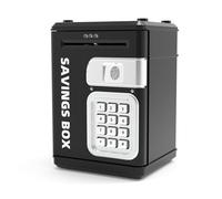 Kids Safe - Portable Bank Safe | Mini Locker Small Saving Storage Box | Punteggio di risparmio di cassa elettronico con password per i giovani finta per gioco di educazione finanziaria College School