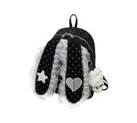 Kids School Backpack Dot Lace - Adjustable Multi Compartment Bookbag
