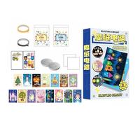 Kids Science Kits, Circuit Light-Up Card Kit, Hands-On STEM Learning Activity, Safe Educational Electronics Project, Creative Craft Set, for Boys Students Classroom Gift Use