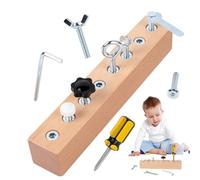 Kids Screwdriver Toy Board Set - 8.1x1.4x1.4in Educational Tool Set | Fine Motor Skills Development, Jumbo Nuts And Bolts Matching Game, STEM Learning Toy For Boys And Girls Aged 3+, Preschool