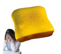 Kids Sensory Squeeze Toy, Slow Rebound Bread-Shaped Calming Companion, Stress Relief Fidget for Children, Students & Adults, Classroom, Home, Travel & Car Rides