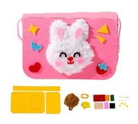 Kids Sewing Kit, Sew Handmade Embroidery, Cartoon Animale Handmade Dolls, 7,09 x 4,72 in Impara a Sew Crafting Set, Creative Stitching Doll for Home, School, Craft Making