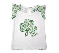 Kids Shamrock Flower T-Shirt White