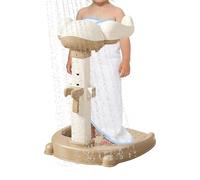 Kids Shower Stand, Adjustable Bath Support System, Non Slip Standing Holder Tool Set, 16.54x14.37 Inches Portable Baths Safety Frame Design Style for Home Travel Use