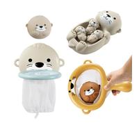 Kids Shower Toys, Water Bathtub Animal Toy Set, Interactive Floating Animals, Fun Sensory Waters Play, 445 g, Ideal for Bathing Pool Beach Shower Trips Outdoor Activities