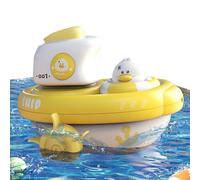 Kids Shower Water Toy, Floating Boat Toy, Bathtub Sailing Toy Boats, Funny Interactive Hand Crank Bath Game For Shower Home Fun Beach Boys Girls Pool Indoor