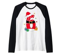 Kids Six Seven Christmas Pajamas 67 Meme Xmas Pjs Maglia con Maniche Raglan