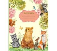 Kids Sketchbook: Animal Themed, 8.5" x 11" , 100 Unlined Pages, Matte Paperback