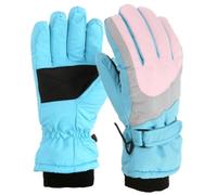 Kids Ski Gloves, Waterproof Snow Gloves for Boy/Girl Age 11-16, Windproof Winter Unisex Cold Weather Insulated Outdoor Snowboard for Winter Sports L