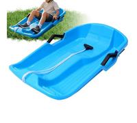 Kids Sled - Pe Lightweight Winter Toboggan With Handles Pull Rope
