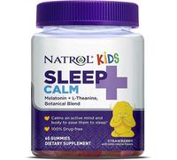 Natrol Kids Sleep+™ Calm Strawberry Gummies, Sonno Calmo per Bambini, Fragola, 60 Gummies