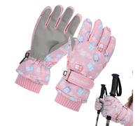 Kids Snow Gloves - Warm Kids Glove, Cold Weather Children Mitten, Fleece-Lined Windproof Design, Waterproof Outdoor Gloves | Ski Snowboard Glove, for Winter Running Hiking Sports Travel Commuting