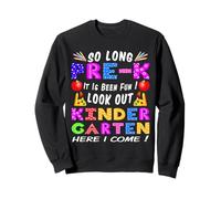 Kids So Long Pre-K Kindergarten Here I Come pre-k laurea Felpa