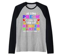 Kids So Long Pre-K Kindergarten Here I Come pre-k laurea Maglia con Maniche Raglan