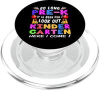 Kids So Long Pre-K Kindergarten Here I Come pre-k laurea PopSockets PopGrip per MagSafe