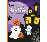 Kids' Spooky Fun Halloween Coloring Book: 50 Sheets Doubled Sided; Children Activity Book 8.5" x 11"