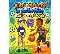 Kids Sports Activities Coloring Book