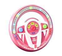 Kids Steering Wheel Toy - ABS Simulated Driving Game | Light Sound | Pretend Driving Toy - ABS Interactive Steering Wheel | Music Lights | Car Seat Backseat Game For Indoor Outdoor Play