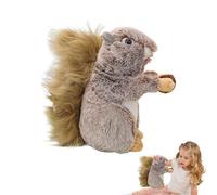 Kids Stuffed Squirrel, Squirrel Stuffed Animals, Peluche Squirrel for Birthday, Cute Squirrel Toy, 25 x 10 x 25 cm, Adorable Stuffed Squirrel Animal for Kids, Peluche Toy Gift for Birthdays and