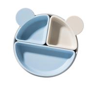 Kids Suction Plates, Suction Cup Tray, Food-Grade Silicone Plates, Multifunctional Baby Dishes, Divided Baby Plates, Baby Feeding Essentials, Non-Slip Suction Plates, Safe Silicone Dishes, Toddler Suc