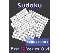 Kids Sudoku Books Sudoku For 12 Years Old Large Print (Tascabile)