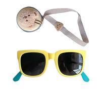 Kids Sunglasses With Lanyard - UV Blocking Folding Eyewear for Boys Girls, Flexible PC Frame Sunglasses, AC Lens Lightweight Outdoor Eye Protection Comfortable Fit Design | Sun Shade Glasses Children