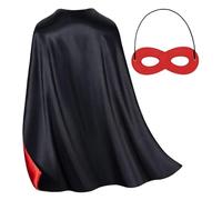 Kids Superhero Capes with Mask, 27, 56 Pollici di Mantello a Doppia Faccia e Maschere per Bambini, Ideali per Halloween, Cosplay e Feste