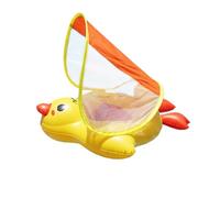 Kids Swim Float - Canopy Shade Duck Design, Anti Tip Tail Chamber Safety Seat with Non Slip Crotch Support, Secure Pool Ring, Outdoor Water Park Beach Vacation, Family Backyard Travel Usage