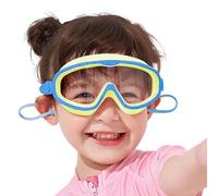 Kids Swimming Goggles - 20x10x3.7cm | Anti-Fog HD Large Frame UV Protection Silicone Earplugs Polycarbonate Waterproof Comfortable Boys Girls Age 3-15 Pool Training Beach Set
