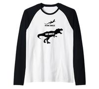 Kids T Rex Your Uncle My Uncle Funny Boys Girls Dino Maglia con Maniche Raglan
