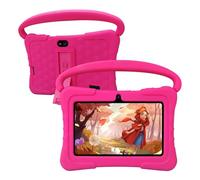 Kids Table - Tablet da 7 pollici per bambini, 4 GB di RAM e 32 GB ROM, per bambini, controllo parentale, doppia fotocamera, custodia antiurto, rosa