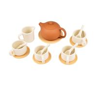 Kids Tea Party Set-15 Piece Pretend Play Kitchen Set With Carrying Case, Food-Grade Rust-Resistant Tin Tea Set For Boys & Girls, Educational Social Skill Toy For Preschoolers & Daycare