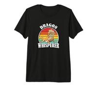Kids Tiny Dinosaur Dragon Whisperer Bearded Dragon Lover Maglietta Premium