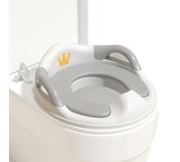 Kids Toilet Seat With Handle - Non-slip Potty Trainer | 37 x 34 x 10 cm Potty Training Seat For Kids | Anti Stick Detachable Toilet Trainer And Accessories For Home, Travelling, campeggio, Bathroom