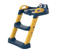 Kids Toilet Seat with Steps, Foldable Potty Training Seat and Adjustable