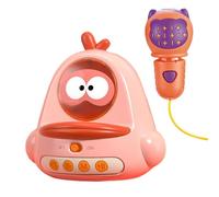 Kids Toy Microphone, Cartoon, Chick Shaped Microphone, Portable Karaoke Toy Handheld, Karaoke Music Microphone, Microphone Toy For Girls, Chick Shaped Karaoke Toy