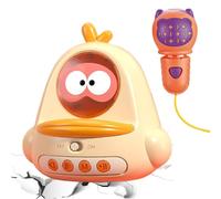 Kids Toy Microphone, Chick Shaped, Cartoon Music Microphone, Handheld Karaoke Toy,Singing Toy Microphone, Portable, Microphone Toy for Girls and Boys,Microphone Toy for Kids Parties,