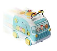 Kids Toys Bus - Educational Multifunctional Drum Bus With Sound | Educational Musical Toy For Bath Time Crib Car Seat Playtime Shower Time | Birthday Party Travel Home Outdoor Play