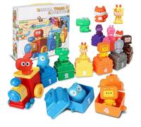 Kids Train Set Toy - 10 Inch Color Matching Learning Train | Color Sorting Trains Set - Conteggio Sorting Sensory Activity Trains for Preschool Daycare Travel Party Favors and Early Learning Play