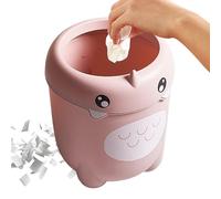 Kids Trash Can, Small Room Cute Dinosaur Garbage Bin, PP Miniature Trash Storage Bins, Large Capacity Waste Organizer Basket for Apartment, Living Room, Under Table, Kitchens, Fun Design, 30x22x16cm